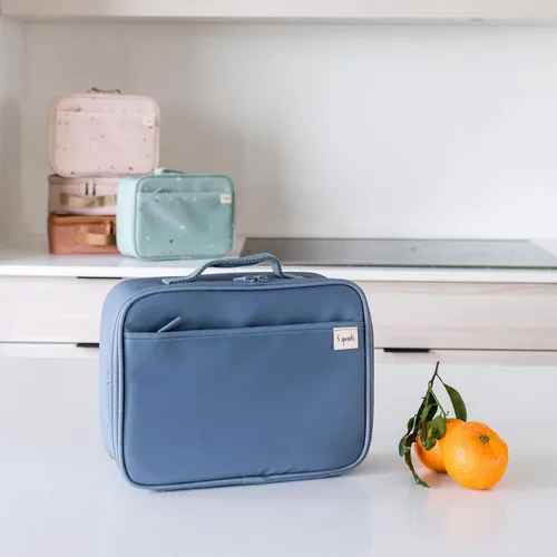 Vista 9 de 3 Sprouts Lonchera para niños, niños y niñas, lonchera aislada para niños y niñas, perfecta para la escuela y los viajes, Loncheras para niños y Azul