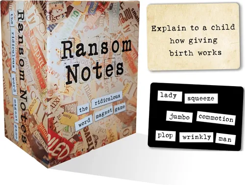 Vista 11 de Ransom Notes Edición para parejas - El ridículo juego de fiesta con imán de palabras, más de 3 jugadores