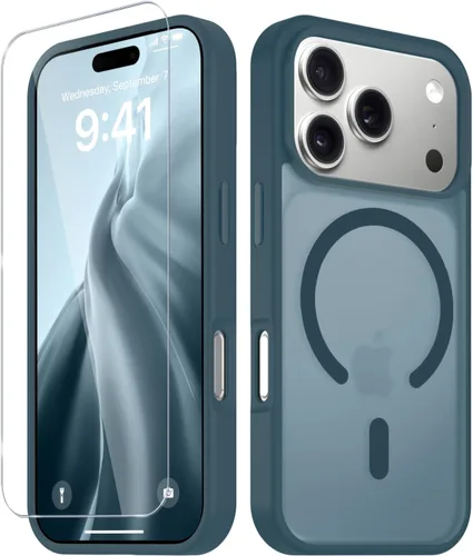 Vista 941 de Funda para Google Pixel 10 Pro XL, cubierta magnética mate, color negro Fit for MagSafe, Screen Protector included, Shockproof Military Grade