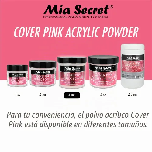 Vista 7 de MIA SECRET Uñas 4 Onzas COVER PINK-1 pieza