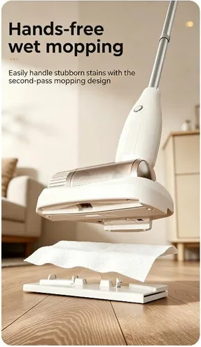 Vista 4 de Lightweight Stick Vacuum Cleaners for Home, Electric Hardwood Floor Vacuum
