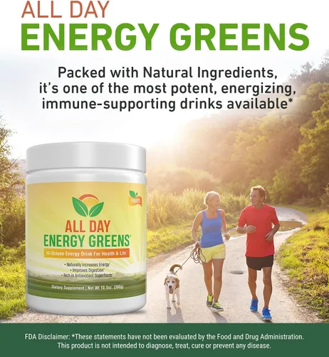 Vista 5 de IVL - Todo el día Energy Greens - Suplemento en polvo mezcla de bebidas, superalimento en polvo de verduras - Mezcla de verduras para una nutrición