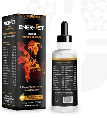 Vista 3 de Ener-Jet Impulsor de Energía para Gallo Natural Multivitamínico - Líquido 60 ml