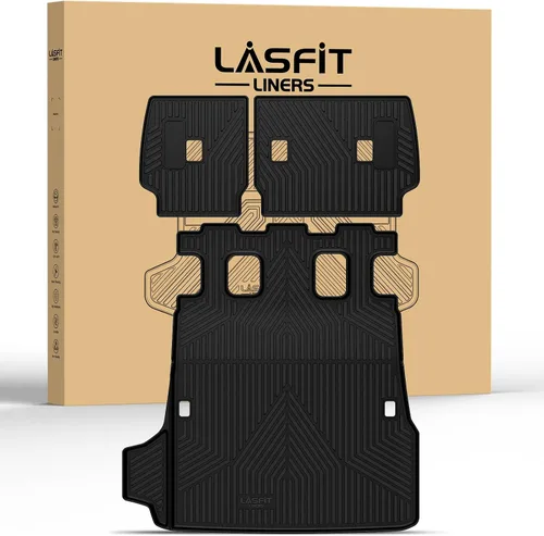 Vista 28 de LASFIT - Tapetes hechos a la medida para tu vehículo específico, de elastómero termoplástico, duraderos, revestimiento protector para todo clima