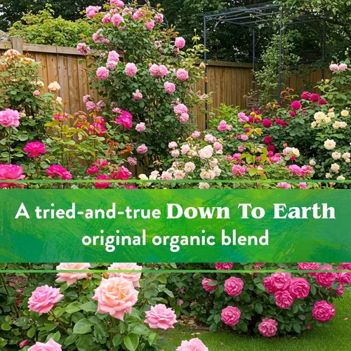 Vista 6 de Down To Earth All Natural Fertilizers Mezcla orgánica de rosas y flores - Alimento vegetal para rosas, bulbos, flores y ornamentales 4-8-4, 5 libras