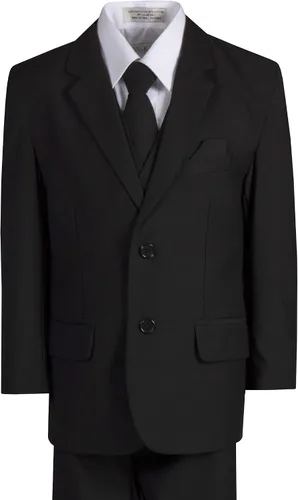 Vista 5 de Traje clásico de 6 piezas para niños con corbata para el cuello para tamaños estándar y Husky