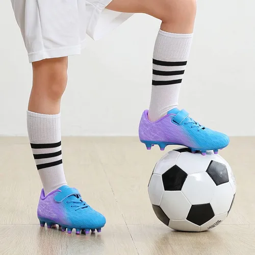 Vista 3 de brooman Zapatos deportivos de fútbol para niños y niñas, para exteriores