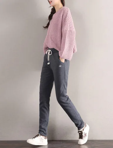 Vista 6 de Gihuo Pantalones de chándal con forro de sherpa para mujer