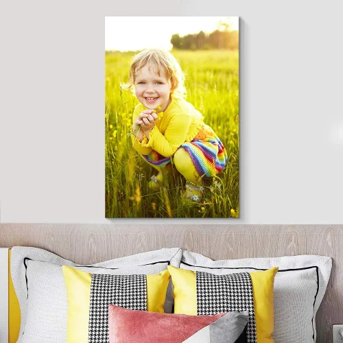 Vista 3 de NWT Impresiones de lienzo personalizadas con tus fotos para niños mayores, cuadros de lienzo personalizados para pared para imprimir enmarcadas