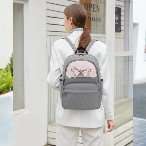 Vista 8 de MYHOZEE Bolso tipo mochila para mujer, Black01, Mochilas Daypack