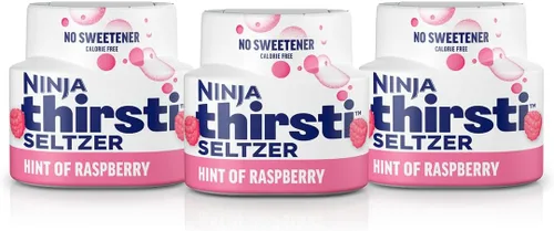 Vista 11 de Ninja Thirsti Gotas de Agua Saborizada, SELTZER Cereza Negra, Agua Espumosa Crujiente y Refrescante, Cero Calorías, Cero Azúcar, Cero Edulcorantes