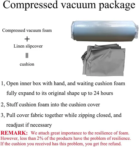 Vista 6 de SAMTY - Cojines de espuma viscoelástica para banco y silla, con respaldo de goma antideslizante, para interiores, para columpio/sofá, 32 x 12