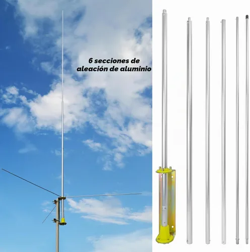 Vista 3 de TWAYRDIO Antena de estación base CB, resistente 20 pies 100 W 27 MHz antena base para 32.8 ft 36.1 ft CB Radio transceptor