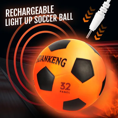 Vista 3 de HuanKeng Upgrade Rechargeable Glow in The Dark Ball Toys Birthday Gifts for 6 7 8 9 10 11 12 13 14 15 Year Old Boys, Sports and Outdoors Light Up