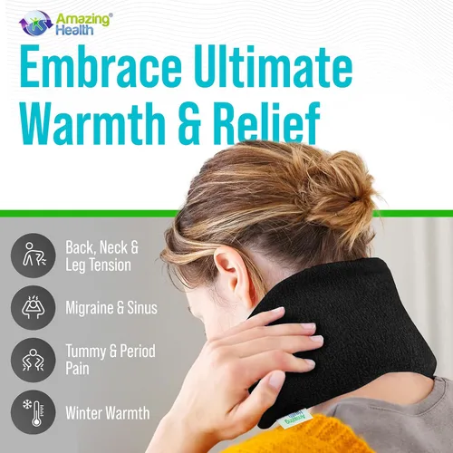 Vista 2 de Amazing Health - Bolsas de trigo para microondas, paquete de calor para microondas, con aroma a lavanda, almohadilla térmica para microondas, trigo