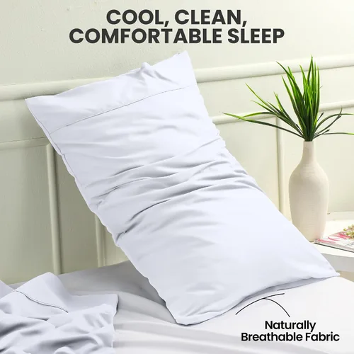 Vista 6 de Utopia Bedding Fundas de almohada estándar, paquete de 2, cierre de sobre, tela de microfibra cepillada suave, fundas de almohada resistentes al