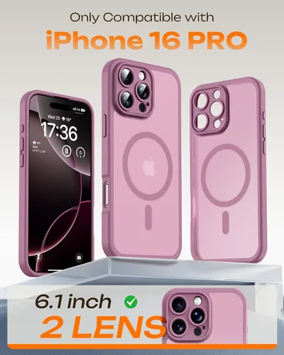 Vista 329 de TOCOL Funda para iPhone 11, compatible con Magsafe, protección completa de cámara, imanes integrados, protección contra caídas, funda translúcida