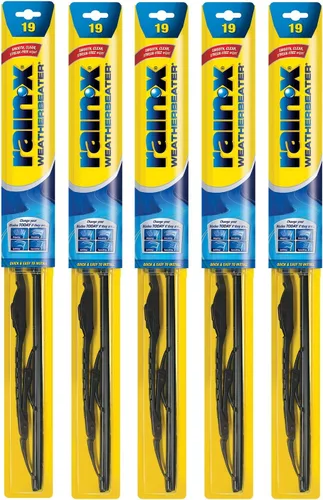 Vista 10 de Limpiaparabrisas Blade 2 de RAIN-X Weatherbeater, Paquete de 5
