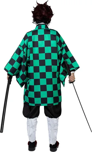 Vista 3 de Cosfun Disfraz de anime para cosplay con capa para Halloween mp005092