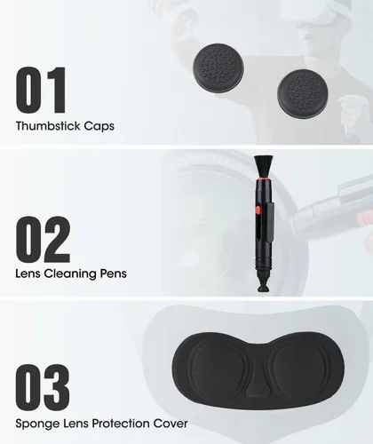 Vista 7 de Funda de transporte para Oculus Quest 2, funda rígida de viaje para accesorios Meta Quest 2, se adapta a correa Elite oficial, auriculares VR