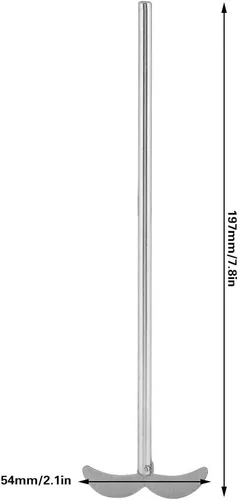 Vista 3 de Oumefar 1pc agitador eléctrico de arriba accesorios mezclador eje agitador varilla para la industria agricultura investigación científica y colegio