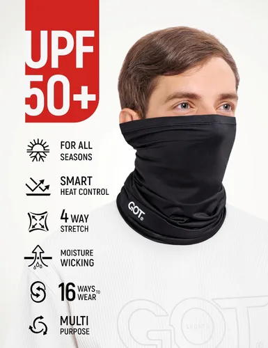 Vista 2 de GOT Sports Polaina refrescante para el cuello, máscara facial de pesca UPF 50+ para hombres y mujeres, termorregulación y protección solar UV