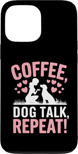 Vista 24 de Coffee Dog Talk Repeat Dog Mom Puppy Love Case for iPhone 17