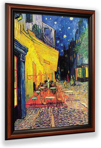 Vista 22 de Vincent Van Gogh - Arte de pared enmarcado con diseño de flores de almendra, maravilloso para exhibir en la cocina, el baño o la decoración