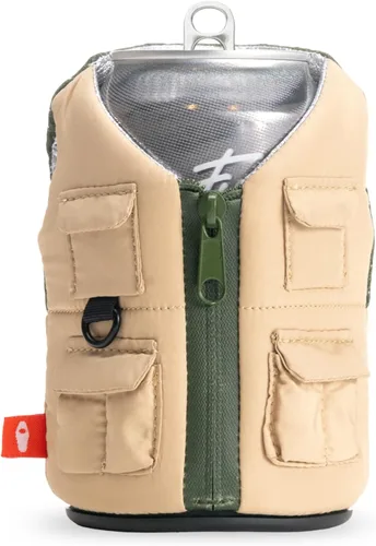 Vista 12 de Puffin - El chaleco Adventurer Adventure - Enfriador de latas aislado, bronceado clásico
