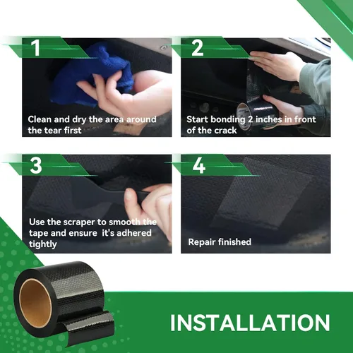 Vista 8 de Cinta para debajo del vientre de RV de 4 pulgadas x 50 pies, material para debajo del vientre, adhesivo de sellado permanente impermeable