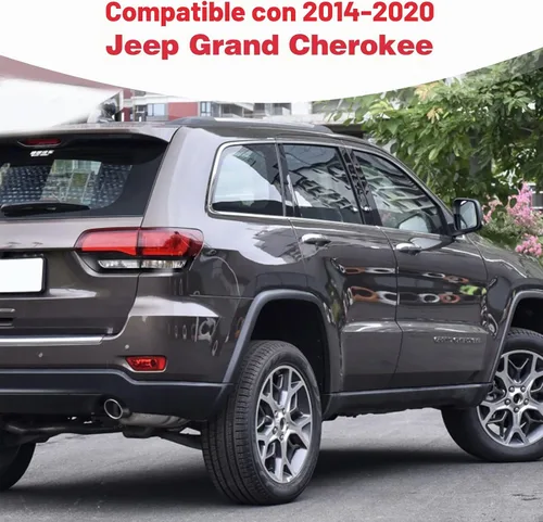 Vista 3 de para Grand Cherokee Cubierta de Luz Trasera Moldura Bisel Negro para Jeep Grand Cherokee 2014 2015 2016 2017 2018 2019 2020 Accesorios Exteriores