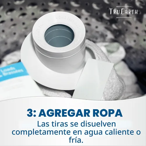 Vista 5 de Tru Earth Platinum – Hojas de detergente para ropa resistentes – hasta 64 cargas (32 unidades), sin fragancia, fórmula de tiras ultraconcentradas