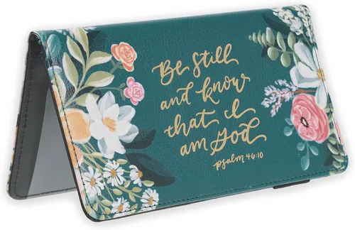 Vista 11 de Christian Art Gifts Teal Faux Leather Checkbook Cover for Women