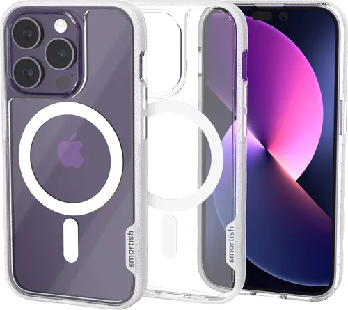 Vista 52 de Smartish® - Funda MagSafe transparente para iPhone 17, Gripmunk, funda delgada magnética [ligera + protectora], cubierta de agarre delgada