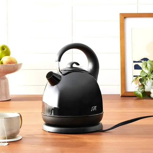 Vista 2 de SK-1715B: Hervidor eléctrico inalámbrico inoxidable - Negro