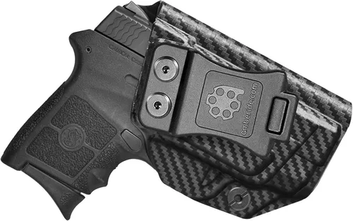 Vista 24 de Amberide IWB Funda Kydex para S&W M&P, Shield CT Laser, Shield Plus, Shield M1.0, Shield M2.0 3.1, EZ 0.354 in, EZ 380, Ecualizador, Guardaespaldas