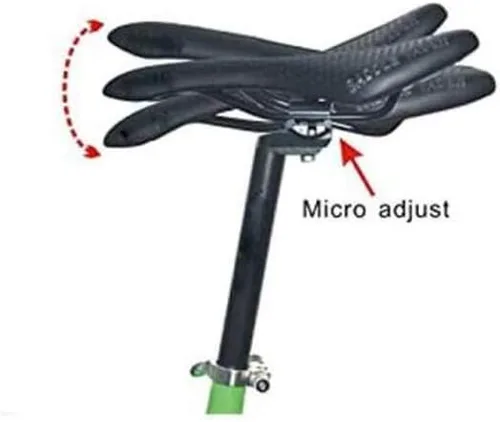 Vista 5 de Tija de sillín de aleación de 1.071 x 11.811 in bicicleta bicicleta aleación aluminio asiento post con micro ajuste abrazadera
