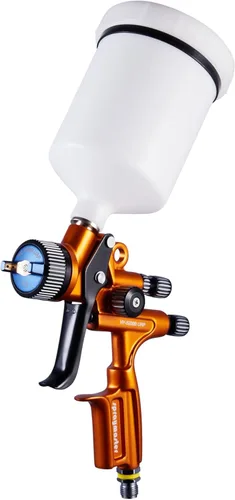 Vista 3 de HVLP Pistola de aire con boquilla de 0.051 in, taza de capacidad de 20.3 fl oz, pulverizador de pintura automotriz para automóviles y casas, pintura
