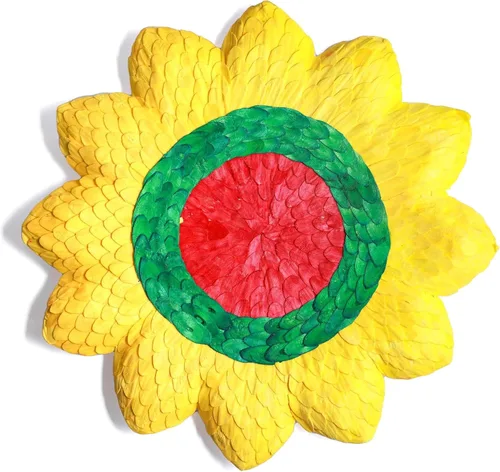 Vista 10 de Festive Floral Rangoli Rangoli de diseño acrílico para decoración tradicional india, decoración de piso interior de puerta del hogar, Diwali