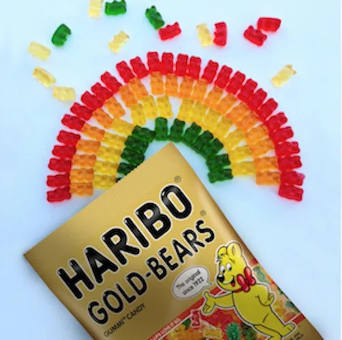 Vista 3 de Haribo Gummi Candy, Goldbears, 2 onzas (paquete de 4)