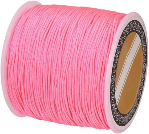 Vista 39 de Cheriswelry 8 rollos de 49 yardas/rollo de 0.031 in de hilo de nailon para macramé, cordón de nudo chino para pulsera tejida personalizada