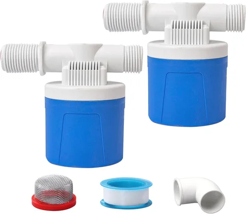 Vista 7 de Paquete de 2 válvulas de flotador de agua de 1 "para tanque de agua a través de piscina de ganado 1 Inch Side Inlet Automatic Water Level Control