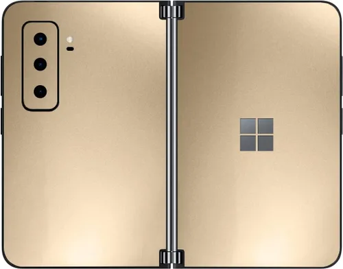 Vista 12 de SopiGuard Skin para Microsoft Surface Duo 2 2ª generación de borde a borde de paneles delanteros y traseros de vinilo (piedra de ladrillo)
