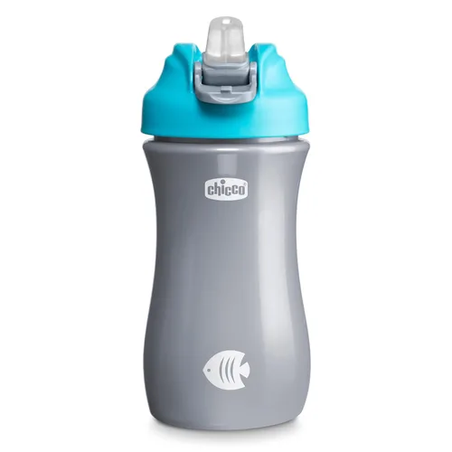 Vista 10 de Chicco Vaso para sorber de boquilla suave de 18 meses, botella de agua para niños pequeños de 12 onzas con diseño antiderrames, mango de fácil Verde