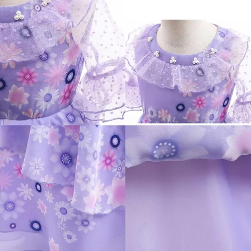 Vista 4 de Mayerilby Isabella Encanto - Vestido para niñas y niños pequeños, disfraz de cosplay