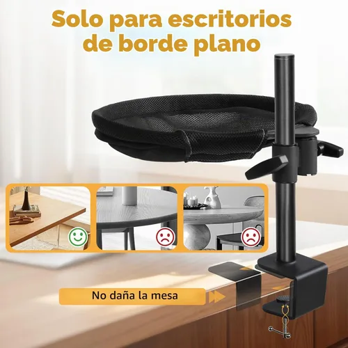 Vista 6 de Topmart Cama de escritorio para gatos con rotación de 360° y altura