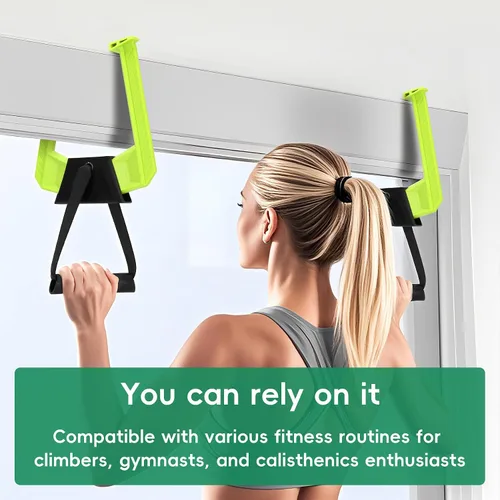 Vista 7 de Portable Pull Up Bar for Doorway,Travel Pull Up Bar,Adjustable Home Gym Equipment,Dual Handle Design for Pull-Ups,Maximum Load Capacity of 330lb, No