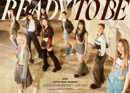 Vista 7 de TWICE READY TO BE 12 mini álbum 3 versiones CD+1p póster+1p póster plegable en el paquete+Photobook+1p postal+1p tarjeta fotográfica de mensaje+5p