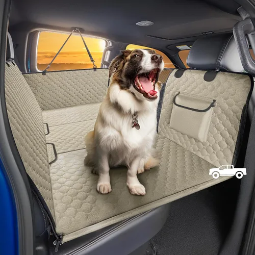 Vista 9 de SHARLOVY - Funda y extensor de asiento trasero para perros grandes, resistente y duradera, ideal para masticadores agresivos. Tipo hamaca, funciona