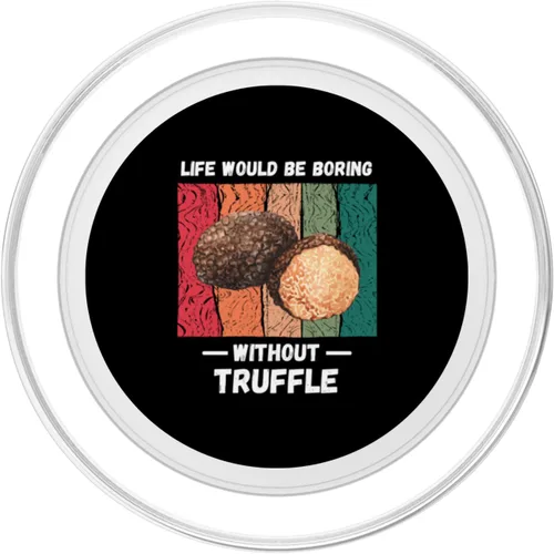 Vista 2 de Vintage Life Would Be Boring Without Truffle Lover Retro PopSockets MagSafe PopGrip for iPhone
